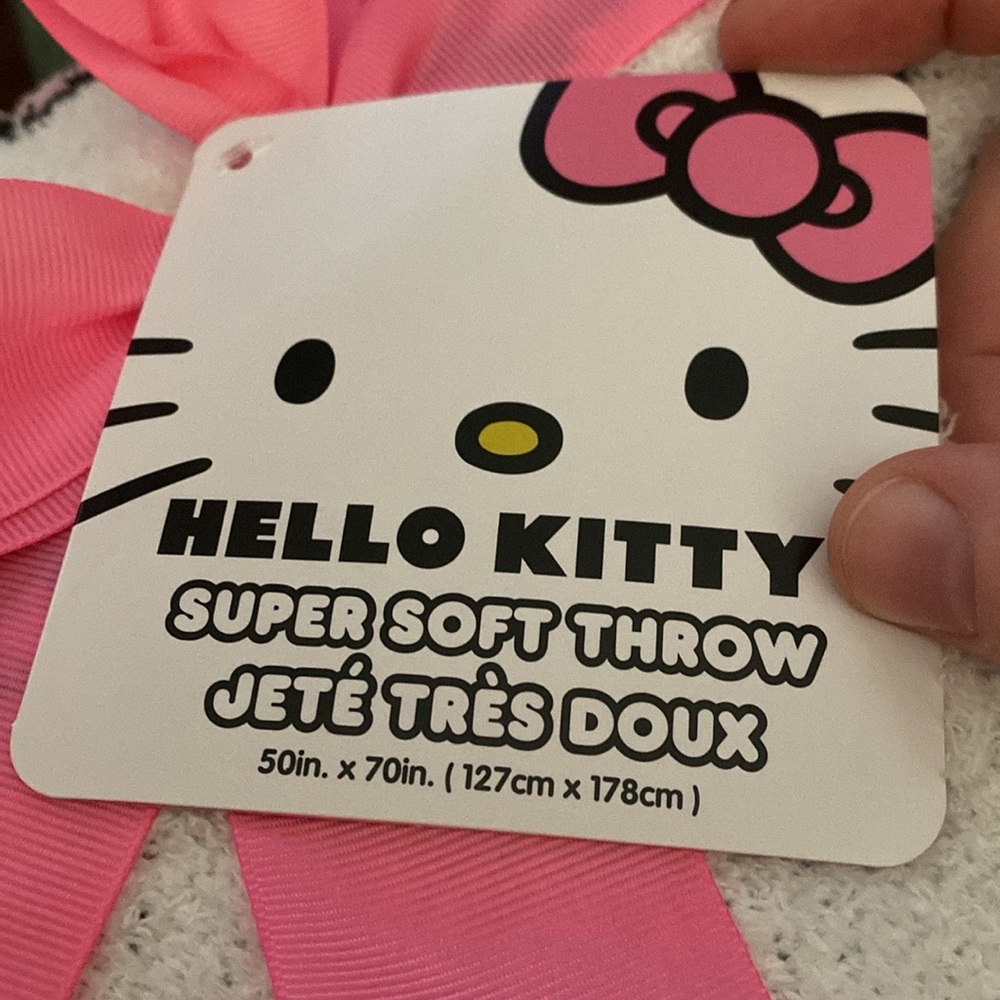 FIRST OFFER GETS IT Hello Kitty Blanket FIRST REASONABLE OFFER GETS IT - Picture 2 of 2